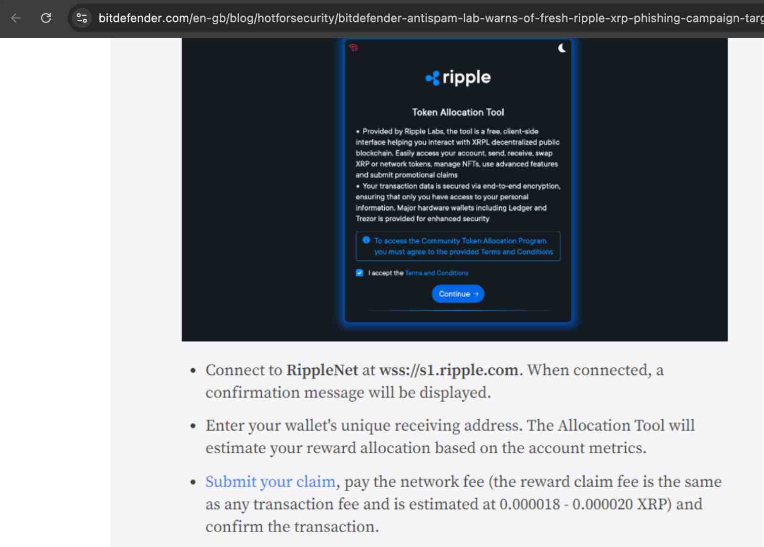 Examples of URL spoofing and phishing domains