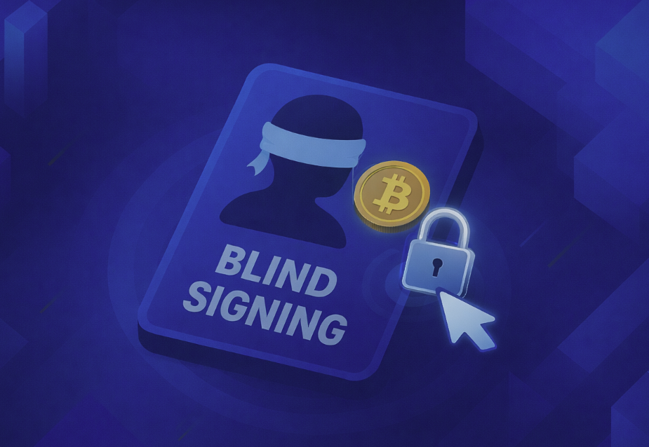 Blind signing / data present prompt