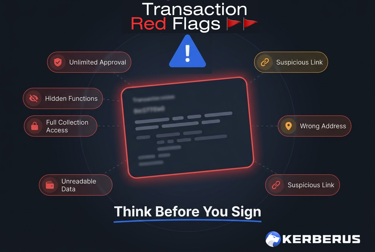 Red flags checklist before approving/signing
